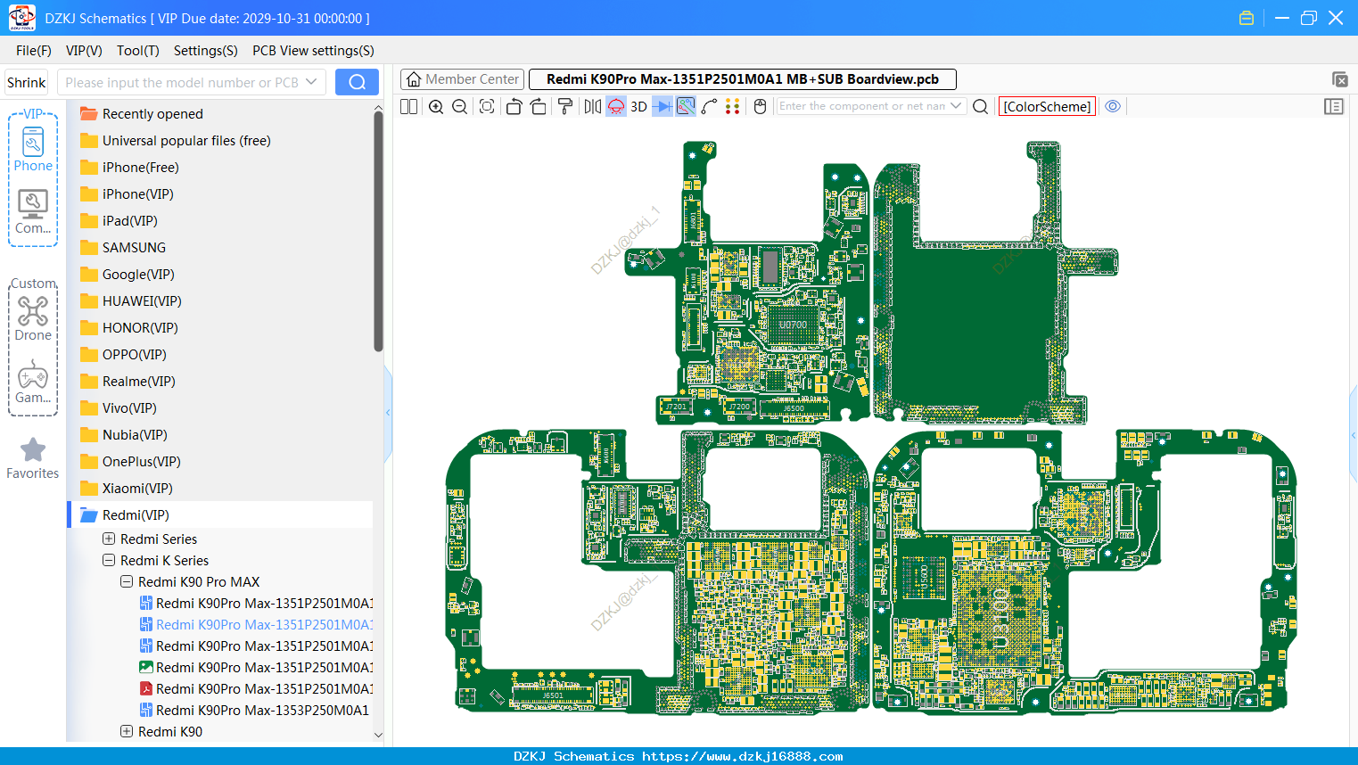 Redmi K90Pro Max-1351P2501M0A1 MB+SUB Boardview